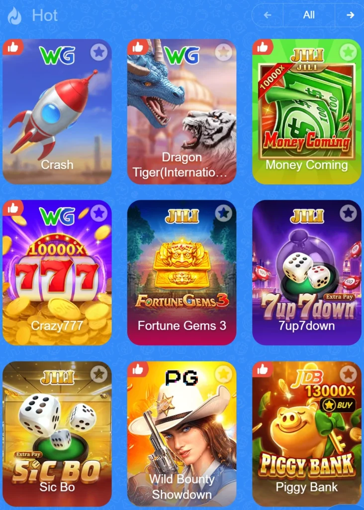 Hot Games on Lucky 44