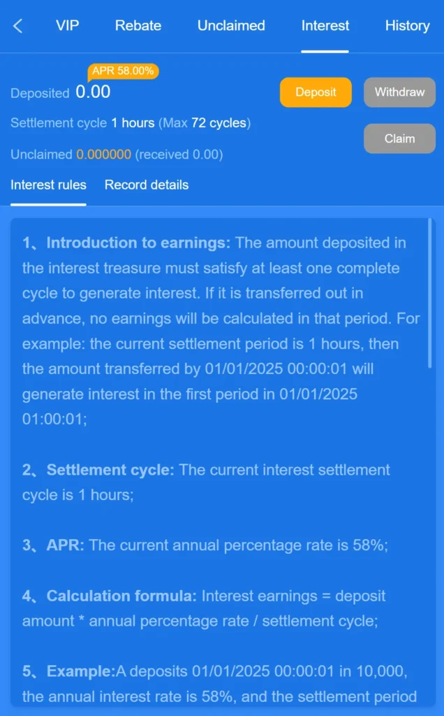Interest Earnings Luck 44 Game
